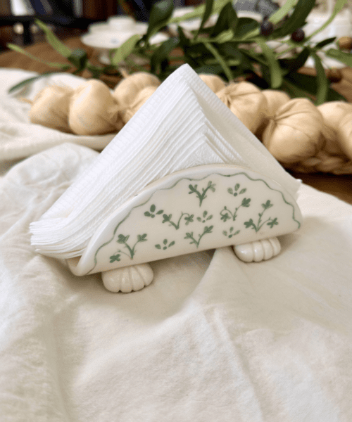 Servilletero Patitas - Verde