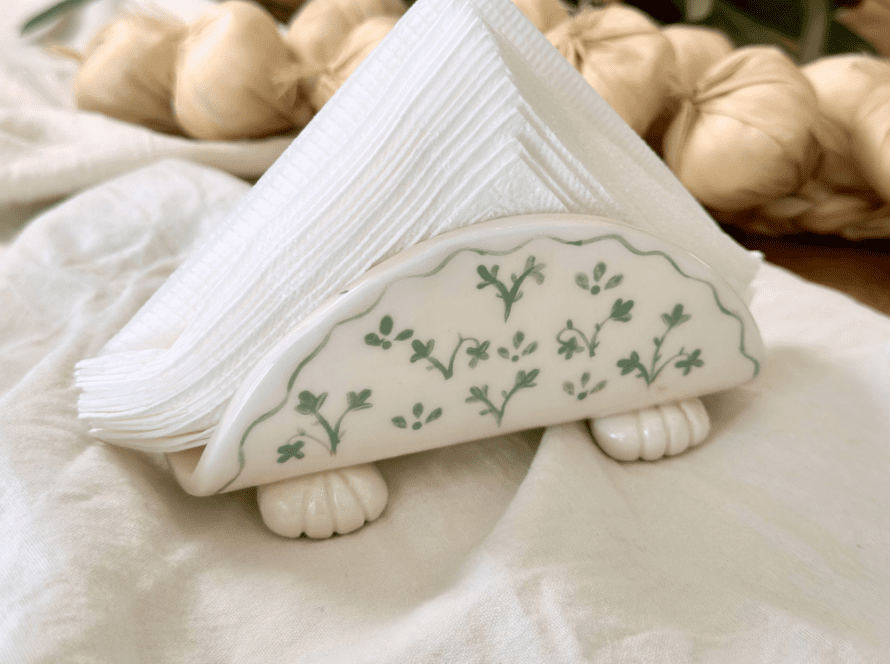 Servilletero Patitas - Verde