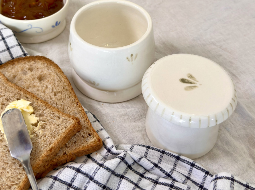 Mantequillera Francesa Clochette | Verde Olivo