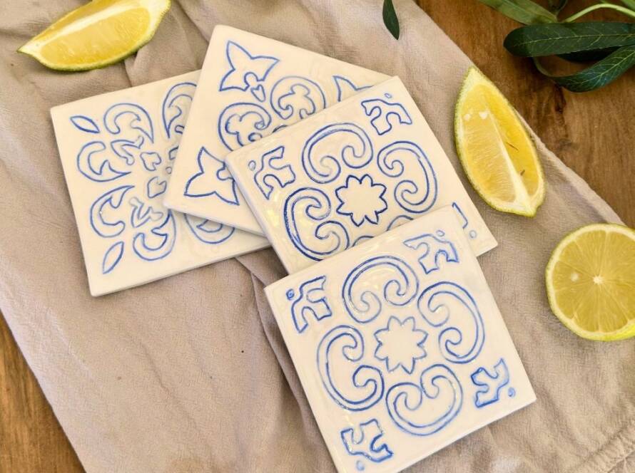 Posavasos Inspiración Azulejo Portugués